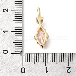Messing Glas-Anhänger&nbsp;LS-KK-U061-20G-05