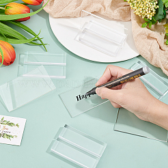 Transparentes leeres Platzschild- und Sockelhalter-Set aus Acryl&nbsp;FIND-WH0042-52