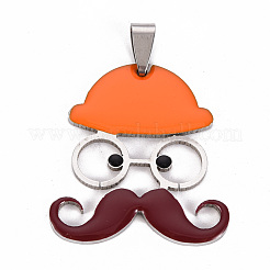 201 pendentifs en acier inoxydable émaillé&nbsp;STAS-S110-076