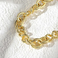 Messing-Unendlichkeitsgliederkettenarmbänder für Frauen und Männer&nbsp;BJEW-K273-12G