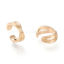 Messing Manschette Ohrringe&nbsp;EJEW-I249-20G