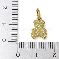 Dijes de oso de malaquita sintética&nbsp;STAS-B075-01G-01