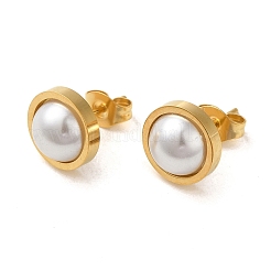 Boucle d'oreille à tige en acier inoxydable 304 avec placage sous vide PVD&nbsp;EJEW-C099-02G