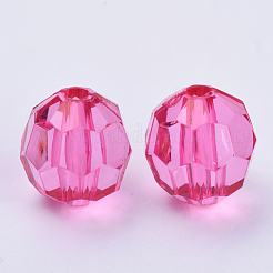 Perles en acrylique transparente&nbsp;TACR-Q257-10mm-V08
