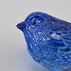 Gefärbte natürliche Quarzkristall-Vogel-Miniatur-Ornamente&nbsp;DJEW-WH0039-144B