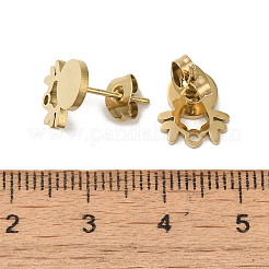 Placcatura ionica (ip) 304 acciaio inossidabile orecchini a perno&nbsp;STAS-I206-09G