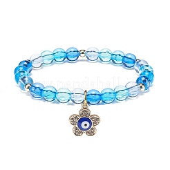 4 stücke 4 stil acryl runde perlen stretch-armbänder set&nbsp;BJEW-JB08926-03