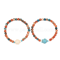 2 Stück Stretch-Armband aus synthetischen&nbsp;BJEW-JB13640