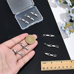 8 pz fermaglio per cinturino per orologio in ottone con fiocco e zirconi cubici trasparenti&nbsp;ZIRC-PH0001-55P
