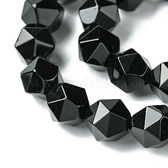 Brins de perles d'onyx noir naturel&nbsp;G-K066-13-10mm