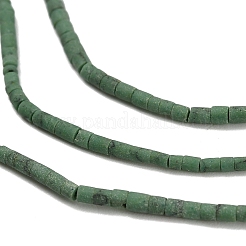 Teñidos abalorios turquesas sintéticas hebras&nbsp;G-P594-01A-02