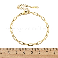 Pulseras de cadena de eslabones de acero inoxidable 304&nbsp;BJEW-C084-06G