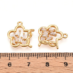 Colgante micropavé cubic zirconia de latón&nbsp;KK-N261-116B-G