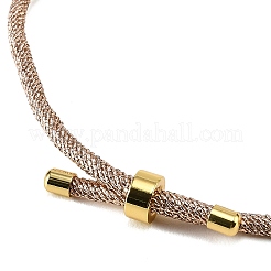 Pulsera ajustable redonda de cordón trenzado de poliéster&nbsp;FIND-G117-01G-02
