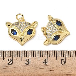 Pendentifs avec zircon cubiques à micro-pavés en laiton&nbsp;KK-L257-18G