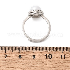 Anillos de latón de zirconia cúbicos micro pave ajustables&nbsp;CU-CBABA66-06P