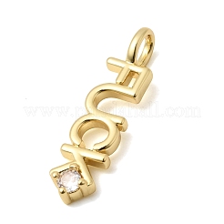 Ottone micro spianare pendenti zirconi&nbsp;KK-C255-26G