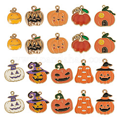20pcs 10 Arten Halloween-Thema-Legierungs-Emaille-Anhänger&nbsp;ENAM-TA0003-43
