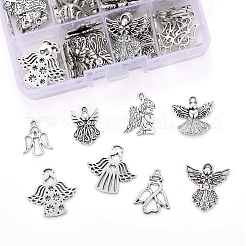 80pcs 8 estilos colgantes de aleación de estilo tibetano&nbsp;TIBEP-LS0001-07
