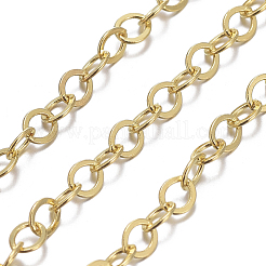 Cadenas portacables ovaladas planas de latón&nbsp;CHC025Y-G