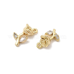 Pendentifs avec zircon cubiques à micro-pavés en laiton&nbsp;KK-A275-04A-G