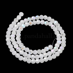 Chapelets de perles en verre imitation jade&nbsp;EGLA-A035-J4mm-L05