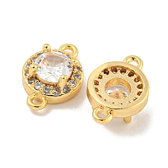 Verbindungsanhänger mit durchsichtigem Zirkonia-Pavé aus Messing&nbsp;KK-P275-42G