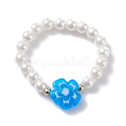 Stretch-Fingerring aus Muschelperlen&nbsp;RJEW-TA00019