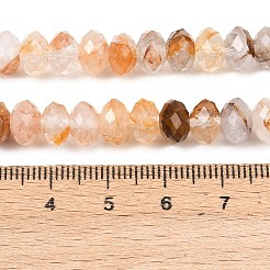 Natürlicher gelber hämatoider Quarz/goldene Heilerquarz-Perlenstränge&nbsp;G-C259-A40-5x8mm