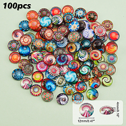 Cabochon di vetro 100 pz&nbsp;GGLA-PH0001-34