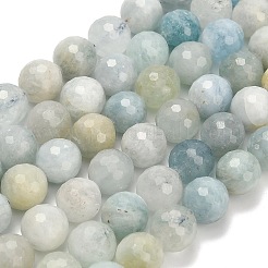 Natürliche Aquamarin Perlen Stränge&nbsp;G-L642-F05-10mm