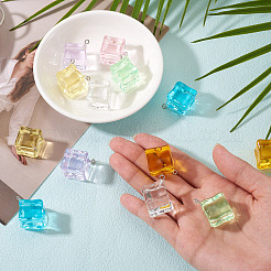 14 Stück 7 Farben transparente Acrylanhänger&nbsp;TACR-TA0001-78