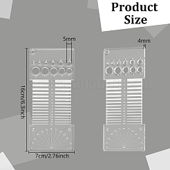 Stricklineale aus Acryl&nbsp;TOOL-WH0125-93