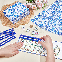 4 Stück Mahjong-Kartenhülle aus Polyester und PVC&nbsp;AJEW-NB0009-32