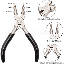 45 # Kohlenstoffstahl 6-stufige Drahtschleifenformzange&nbsp;TOOL-BC0001-11B