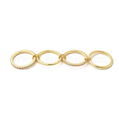 Messing-Mikro pflastern Zirkonia Fingerringe&nbsp;RJEW-P166-11G-01