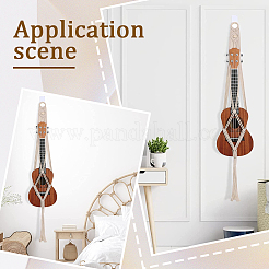 Support de guitare en cordon de coton macramé&nbsp;AJEW-WH20006-113B