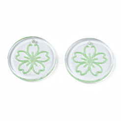 Pendentifs en résine transparente&nbsp;RESI-N030-004C