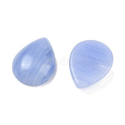 Gefärbte natürliche blaue Spitzenachat-Cabochons&nbsp;G-WH0031-16F