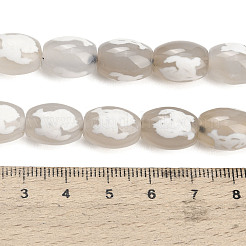 Chapelets de perles d'agate naturelle&nbsp;GG-CBA4812-A02-10x14MM