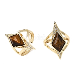 Anelli per polsini da donna in ottone con micro pavé di zirconi cubici&nbsp;GG-CBA7610-11G-01