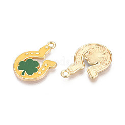 Emaille-Anhänger aus Legierung zum St. Patrick's Day&nbsp;ENAM-T024-47A-G