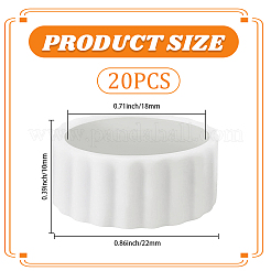 20 anello elastico in silicone&nbsp;AJEW-CP0010-06B