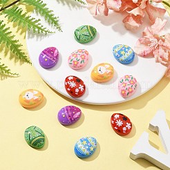 12 Stück 6 Farben Ostern Cartoon undurchsichtige Harz-Cabochons&nbsp;RESI-FS0001-56