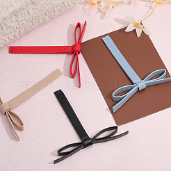 4 Stück 4 Farben Pu-Leder Ornament Zubehör&nbsp;DIY-CA0005-50