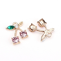 Pendentifs en alliage avec strass&nbsp;ALRI-WH0005-12B