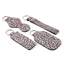 Llavero de neopreno con estampado de leopardo&nbsp;KEYC-WH0024-16B