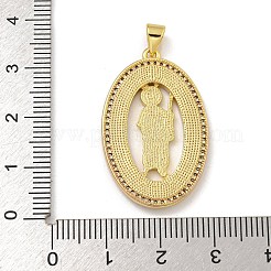 Gestell Messing micro ebnen Zirkonia Anhänger&nbsp;KK-I718-09G-C