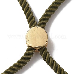 Bracelets coulissants en corde milan torsadée à moitié finis&nbsp;FIND-G032-01G-17
