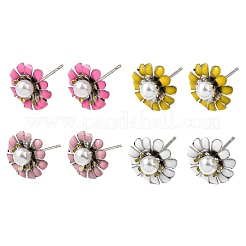 Pendientes de esmalte de latón&nbsp;KK-CBA8324-27P